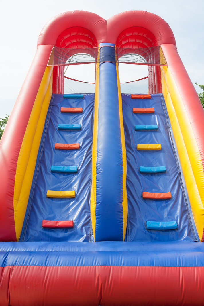 large double lane climbing obstacle course bouncy castle